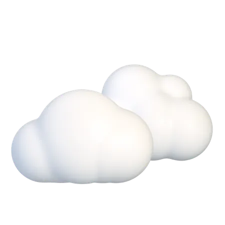 Cloudy Icon Illustration In 3 D Design 3D Icon