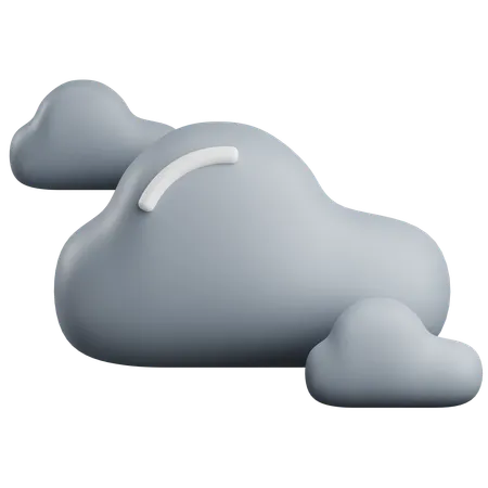 Cloudy 3 D Illustration With Transparent Background 3D Icon