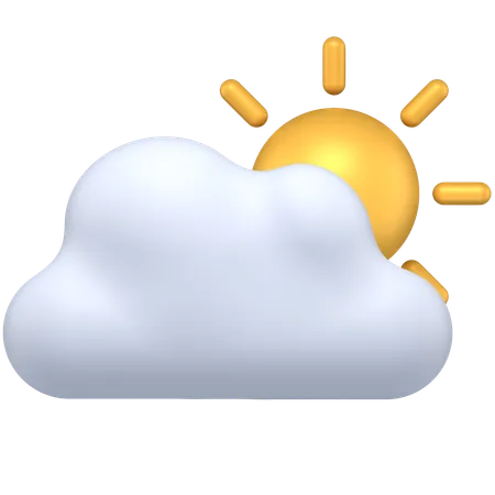 Cloudy day  3D Icon
