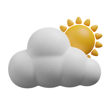 Cloudy day  3D Icon