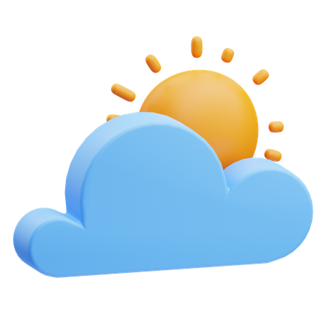 Cloudy Day  3D Icon