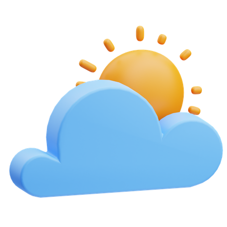 Cloudy Day  3D Icon