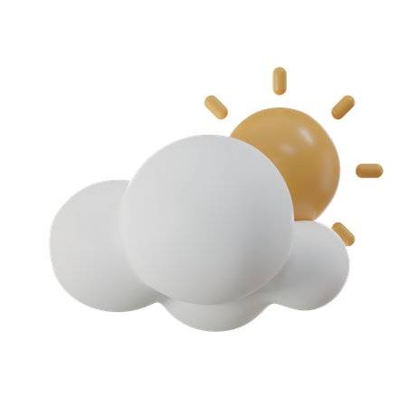 Cloudy Day  3D Icon