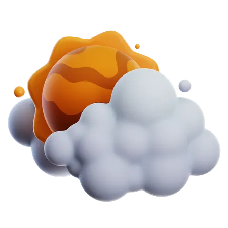 CLOUDY DAY  3D Icon