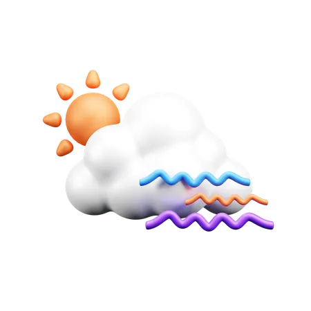 Cloudy Day  3D Icon