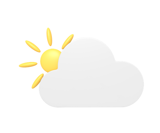 Cloudy Day  3D Icon