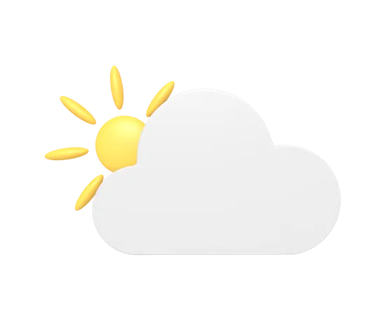 Cloudy Day  3D Icon