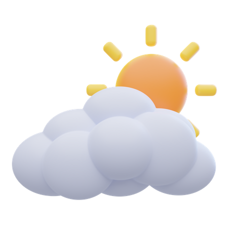 Cloudy Day  3D Icon