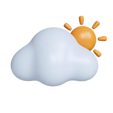 Cloudy Day  3D Icon