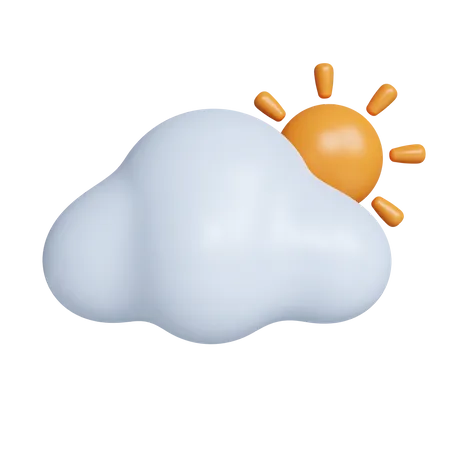 Cloudy Day  3D Icon