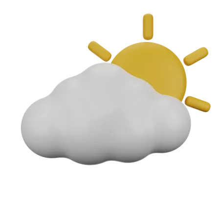 Cloudy Day  3D Icon