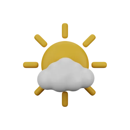 Cloudy Day  3D Icon