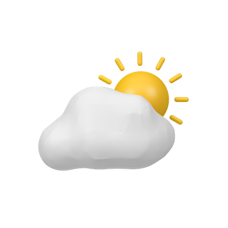 Cloudy Day  3D Icon