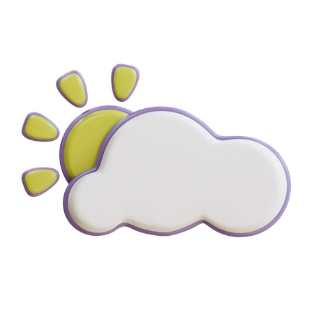 Cloudy Day  3D Icon