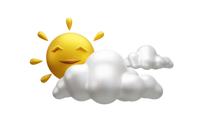 Cloudy Day  3D Icon