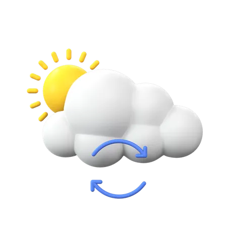 Cloudy Day  3D Icon