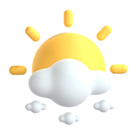 Cloudy Day  3D Icon