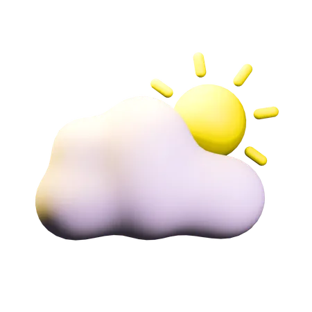 Cloudy Day  3D Icon