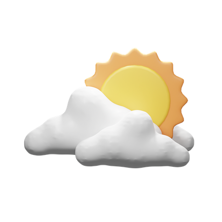 Cloudy Day  3D Icon