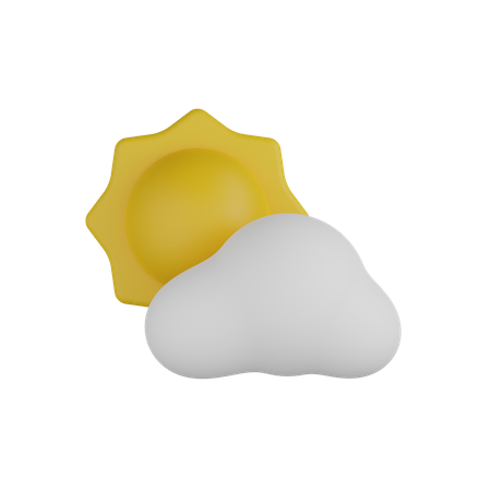 Cloudy Day  3D Icon