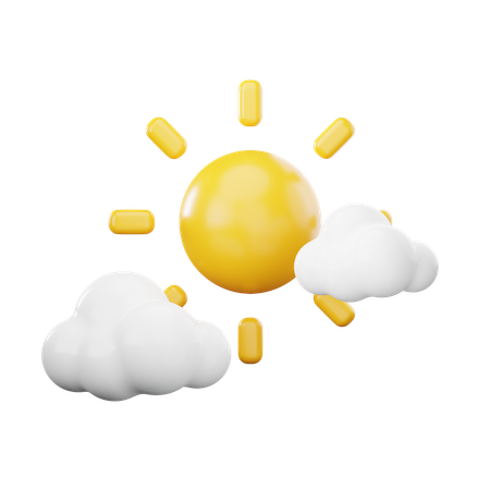 Cloudy Day  3D Icon