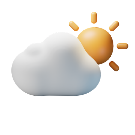 Cloudy Day  3D Icon