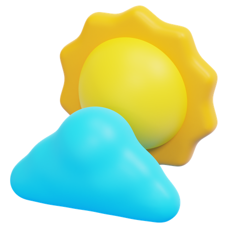 Cloudy Day  3D Icon