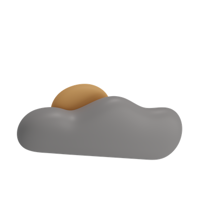 Cloudy Day  3D Illustration