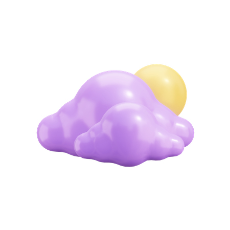 Cloudy Day  3D Illustration