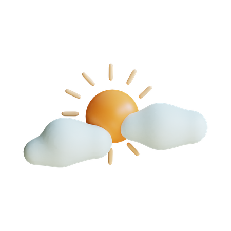 Cloudy Day 3D Illustration