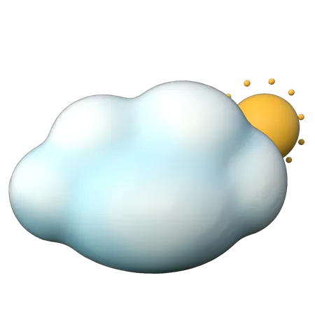 Cloudy Day  3D Illustration