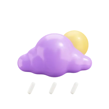 Cloudy Day  3D Illustration