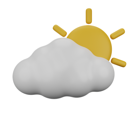 Cloudy Day  3D Icon