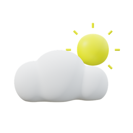 Cloudy Day  3D Icon