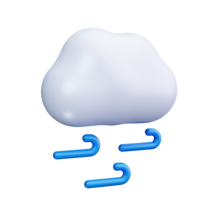 Cloudy Drizzle And Thunder  3D Icon