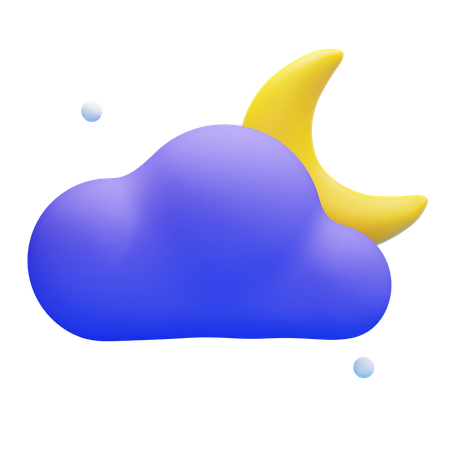 CLOUDY MIDNIGHT  3D Icon