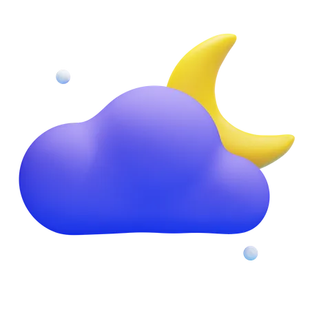CLOUDY MIDNIGHT  3D Icon