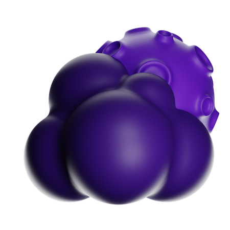Cloudy Moon Night  3D Icon