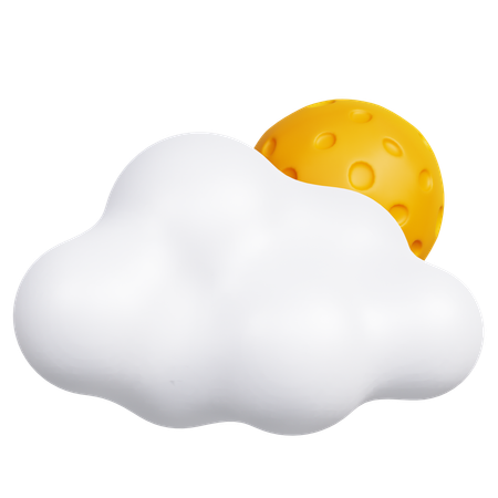 Cloudy Night  3D Icon