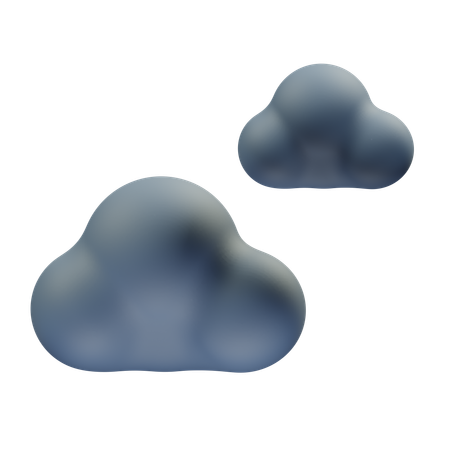 Cloudy Night  3D Icon