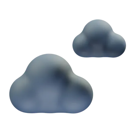 Cloudy Night  3D Icon