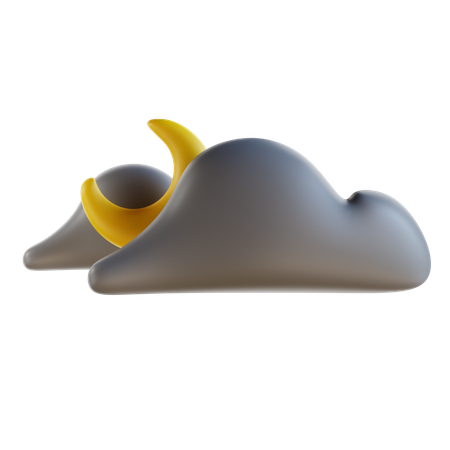 Cloudy Night  3D Icon