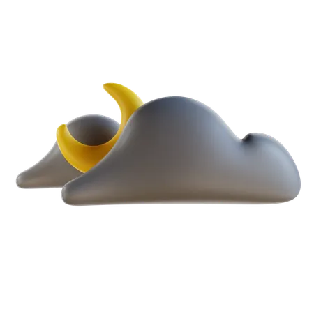 Cloudy Night  3D Icon