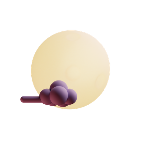 Cloudy Night  3D Icon