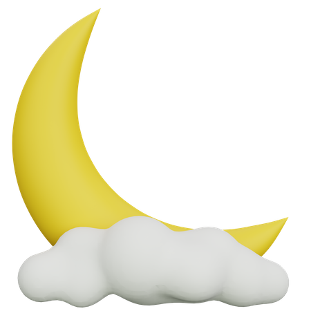 Cloudy Night 3D Icon