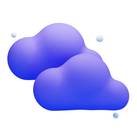 CLOUDY NIGHT  3D Icon