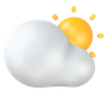 3d cloudy weather emoji