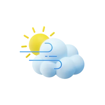 Cloudy Weather  3D Icon