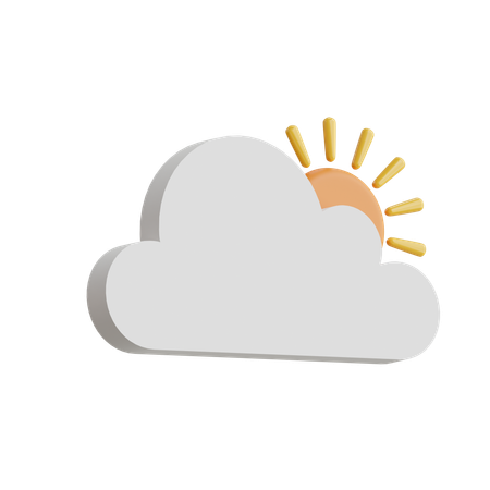 Cloudy Weather  3D Icon