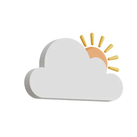 Cloudy Weather  3D Icon